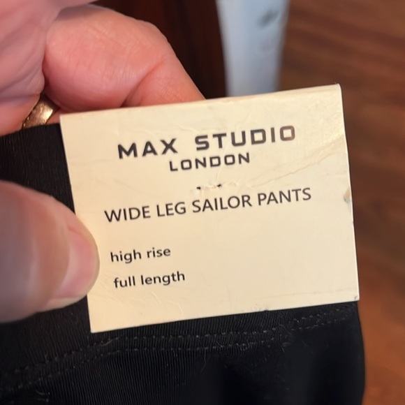 Max Studio wide leg high waist sailor pant - Picture 5 of 11
